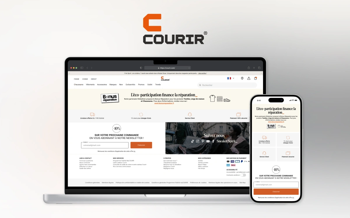 Courir - Refonte Stratégique du Footer